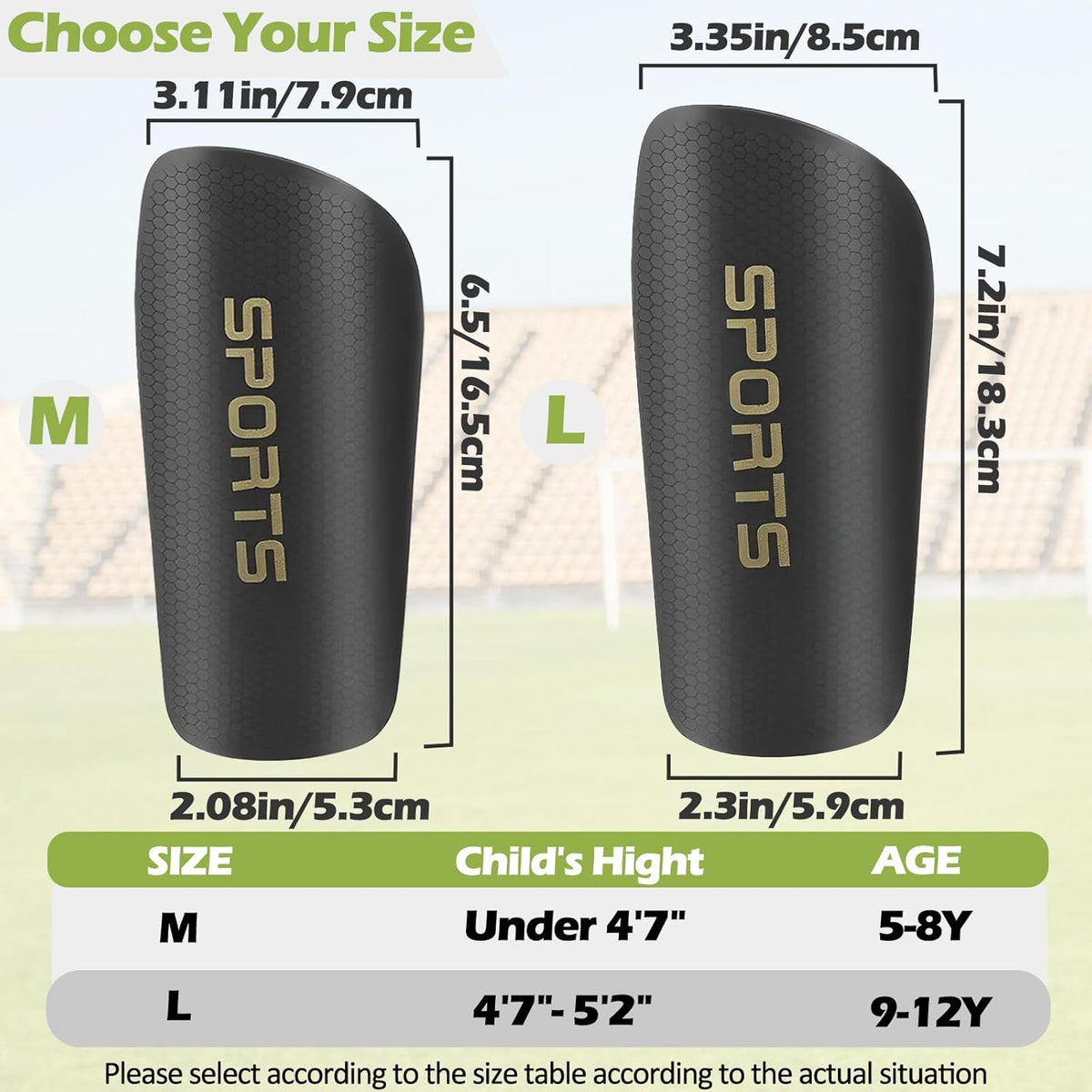 2 Pair Kids Grip Soccer Socks and 2 Pair Shin Guard Sleeves,1 Pack Shin Guards and 4 Shin Straps for Soccer Football Sports