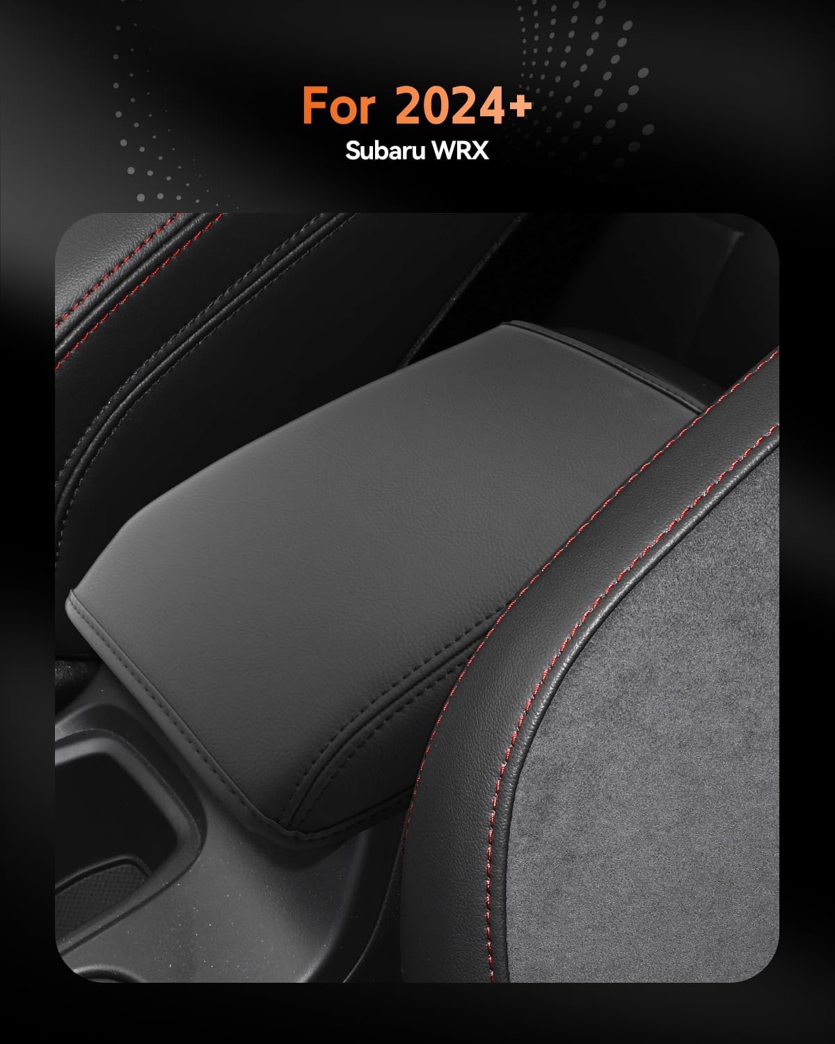 CDEFG for Subaru WRX 2024-2025 Center Console Cover Armrest Box Cover for WRX (Premium, Limited, tS, GT) 2024 2025 Accessories Console Arm Rest Protector -Only Fit 6 Speed Manual