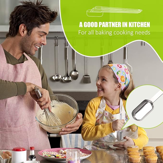 3PCS 1tsp (1/3tbsp, 5ml) Single Measuring Spoon, Stainless Steel Long Handle Individual Teaspoons Only
