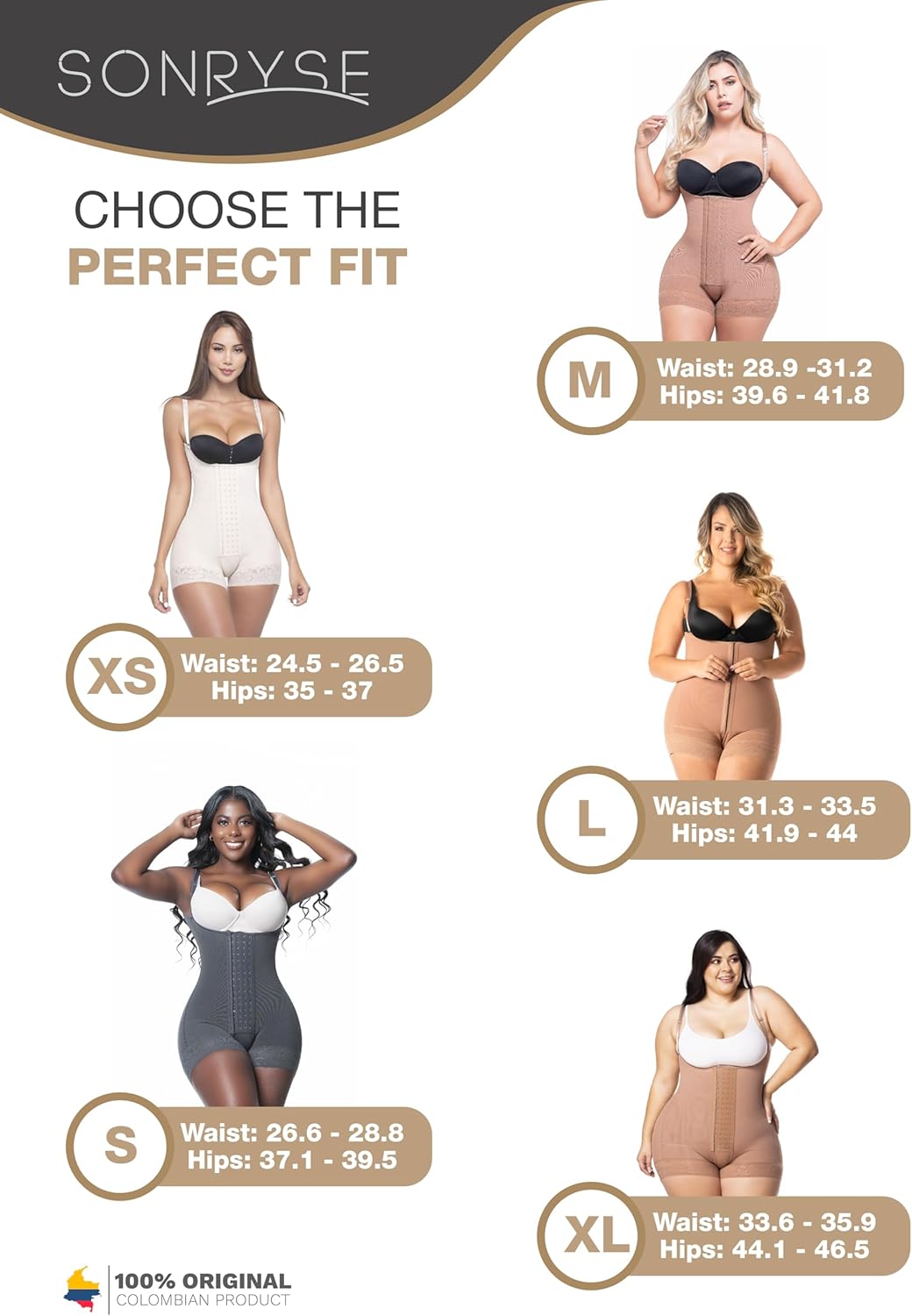 Sonryse Tummy Tuck Compression Garment for Women Fajas Colombianas Reductoras y Moldeadoras Stage 2 Faja