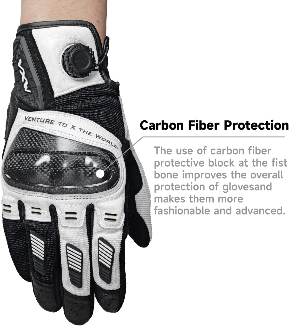 VXW High Protection Motorcycle Gloves for Men - Gel Palm Sliders& Joints Protection Design, High-Speed Sports Gear for MTB/ATV/BMX/Motocross/Racing/Dirt Bike Gear
