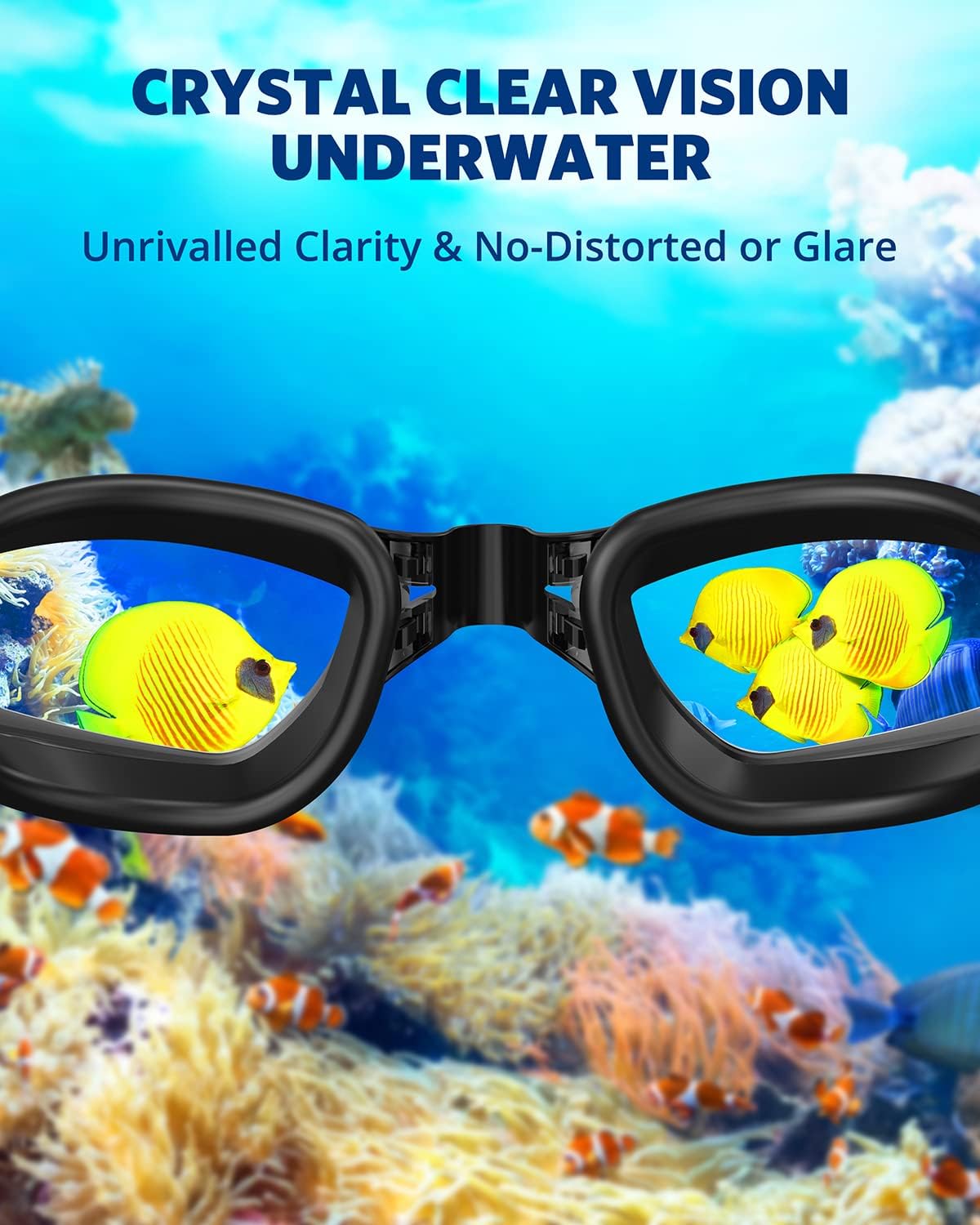 Aegend Swim Goggles, Swimming Goggles No Leaking Full Protection Adult Men Women Youth