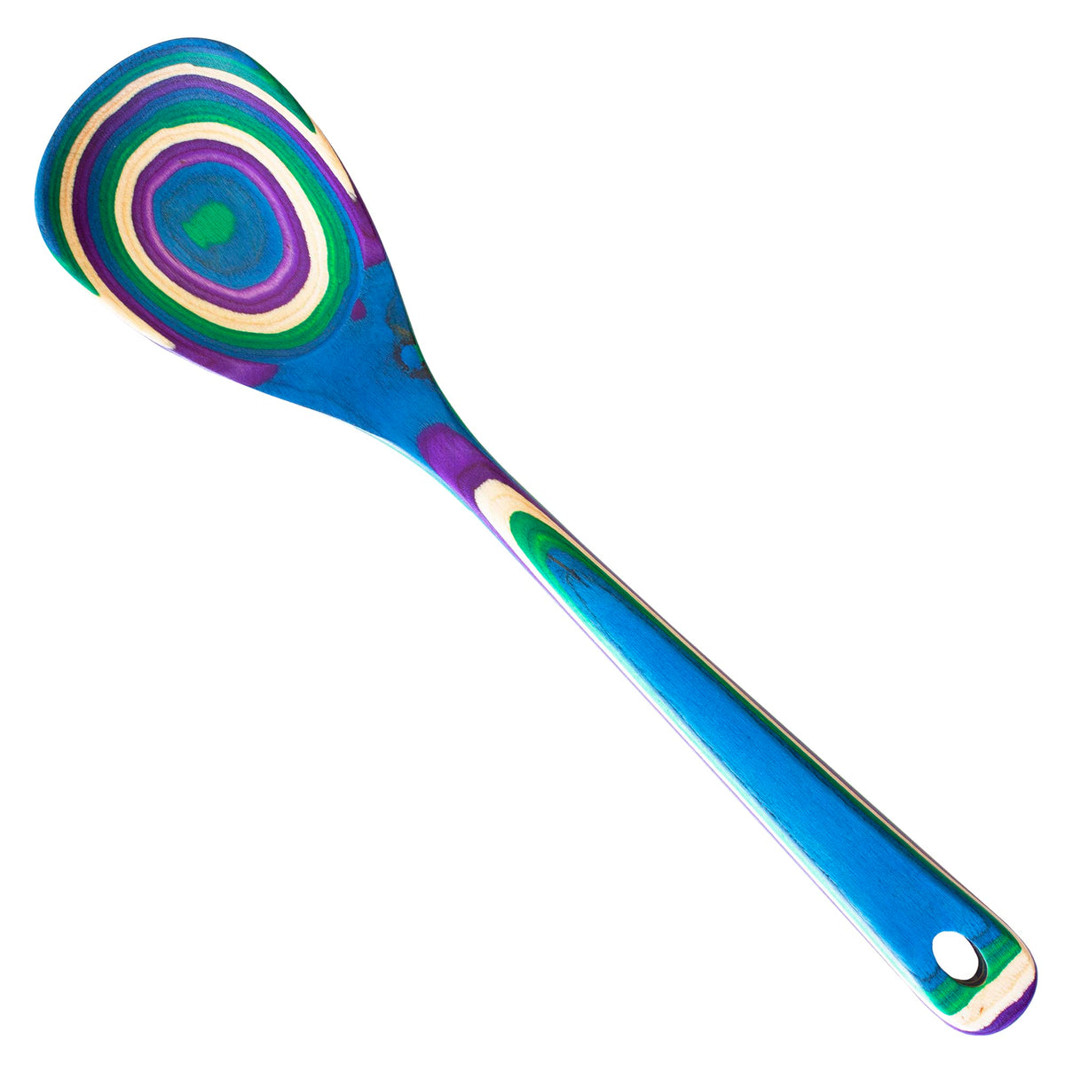 Totally Bamboo Baltique Mumbai Collection 12-1/2" Wooden Cooking Spoon, Safe for Nonstick