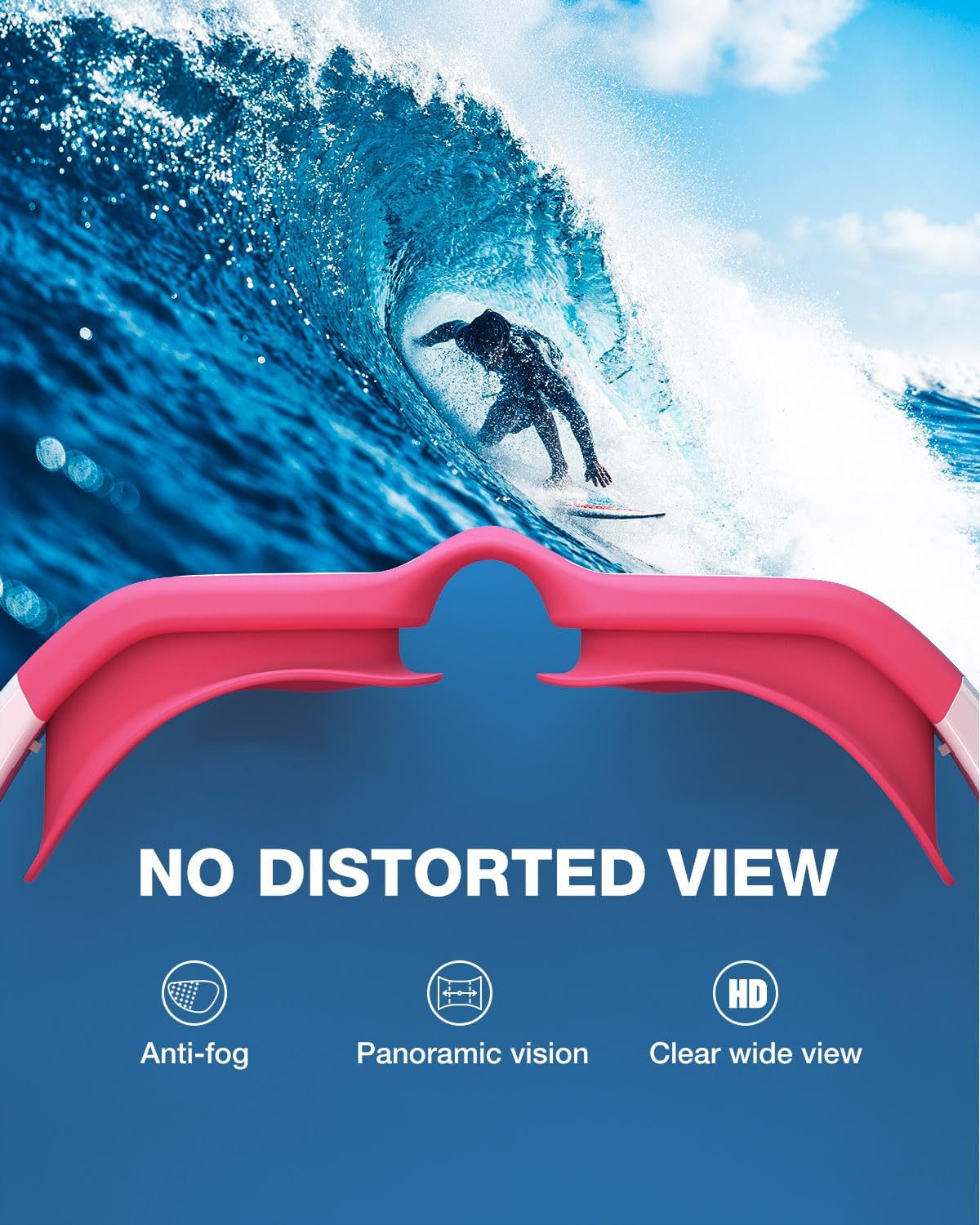 ZIONOR G1 Polarized Swimming Goggles for Unisex Adult Women Anti Fog 100% Anti UV Diving Goggles