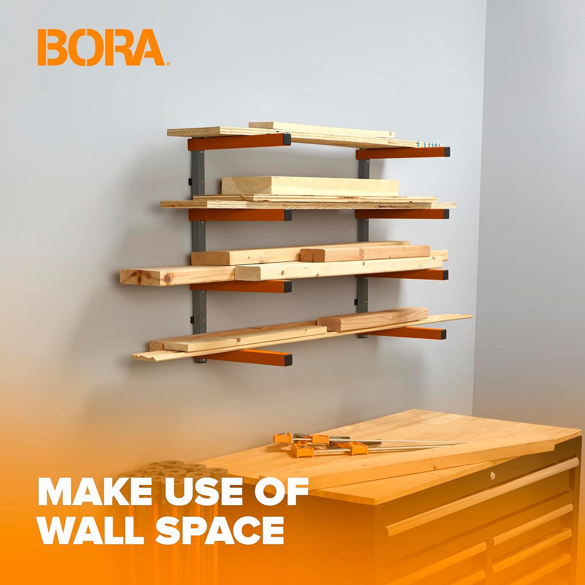 Bora Portamate Bora Wood Storage Rack
