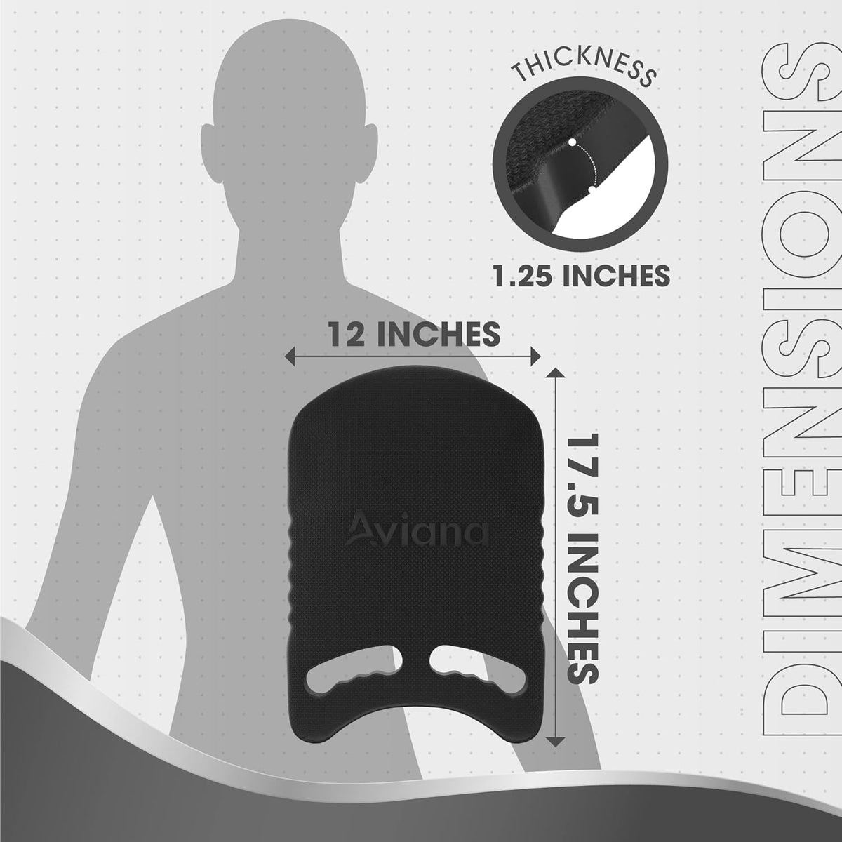 Kickboard Adult & Youth Swim Buoy Aid Leg Kick Exercise Training Float for Swimming Pool or Open Water Foam Equipment | High Buoyancy | Non-Slip | EVA Material & BPA Free