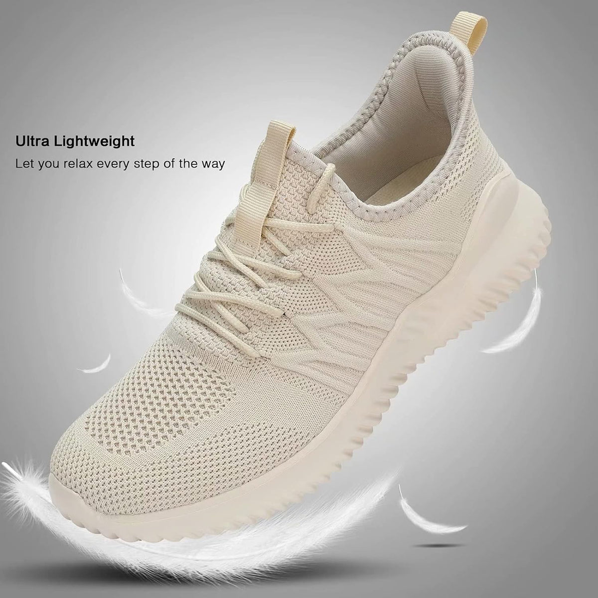 Mens Slip On Running Shoes Athletic Walking Trainers Lightweight Breathable Mesh Tennis Sneakers