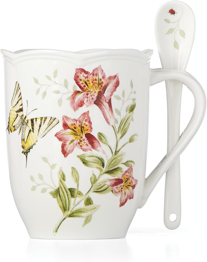 Lenox 890916 Butterfly Meadow Mug & Spoon