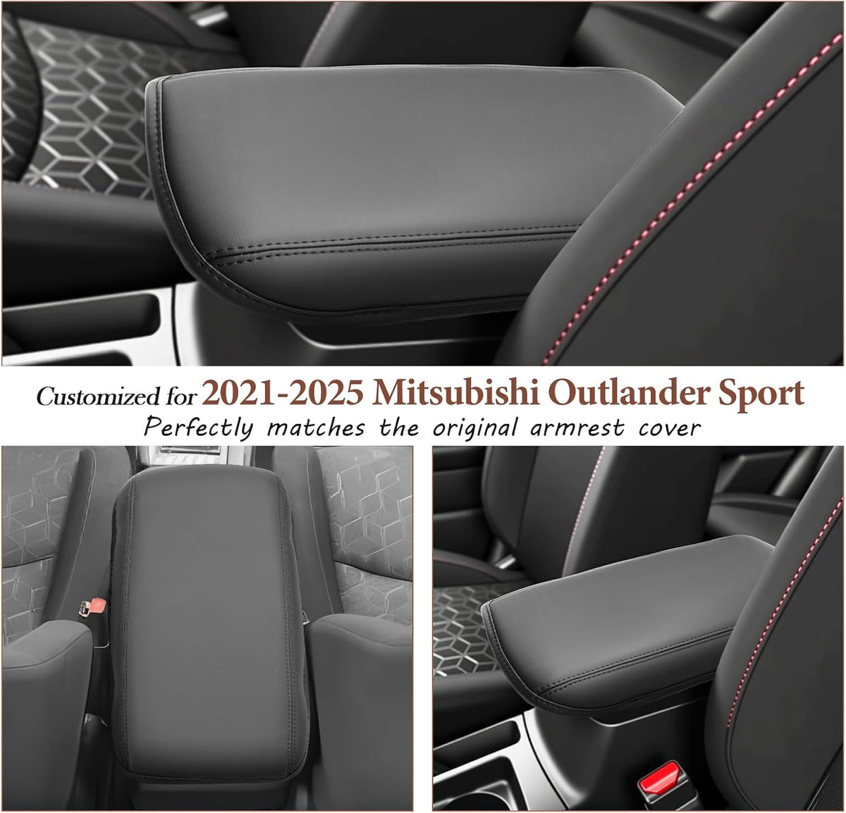 SKTU for 2021-2025 Mitsubishi Outlander Sport Center Console Cover for 2021-2025 Mitsubishi Outlander Sport Armrest Cover 2024 2025 Outlander Sport Accessories Outlander Sport Console Cushion-Durable