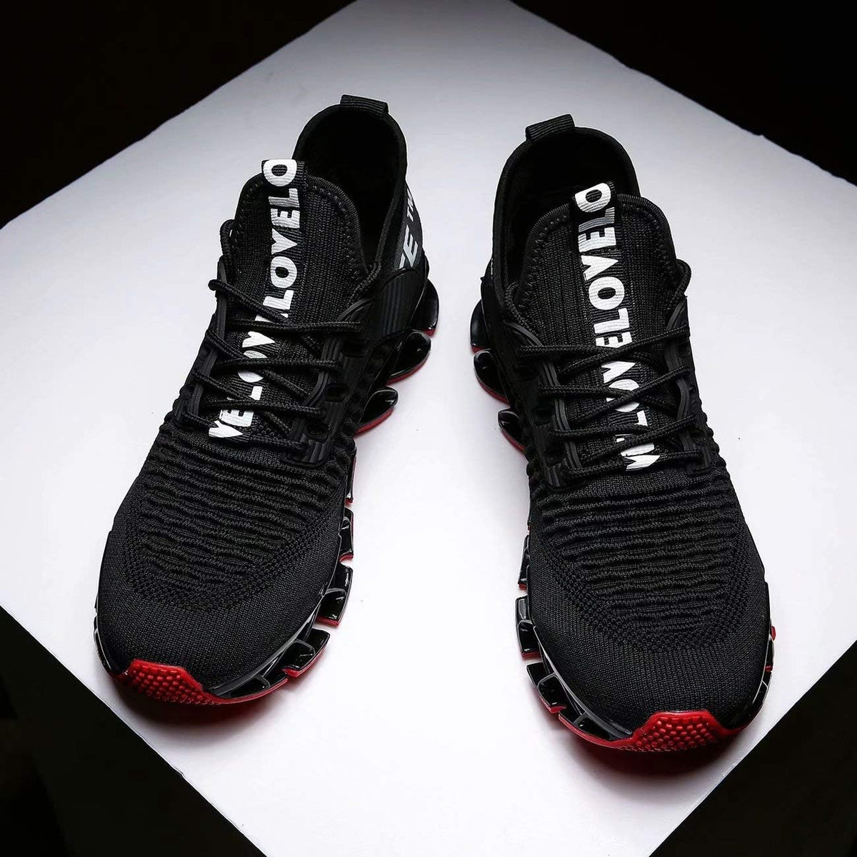 Vooncosir Men's Fashion Sneakers Breathable Mesh Running Shoes Blade Non Slip Soft Sole Casual Athletic Walking Shoes