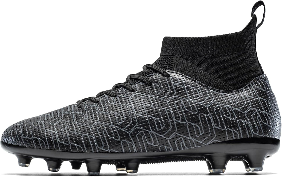 Kids Soccer Cleats Boys Youth Firm Groud Cleats for Girls High Top Trainning Football Shoes AG/FG