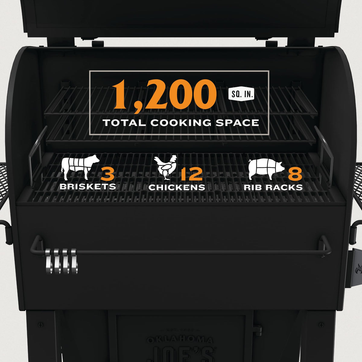 Oklahoma Joe's® Marshal Centerbox™ Smoker, Black Steel - 23202164