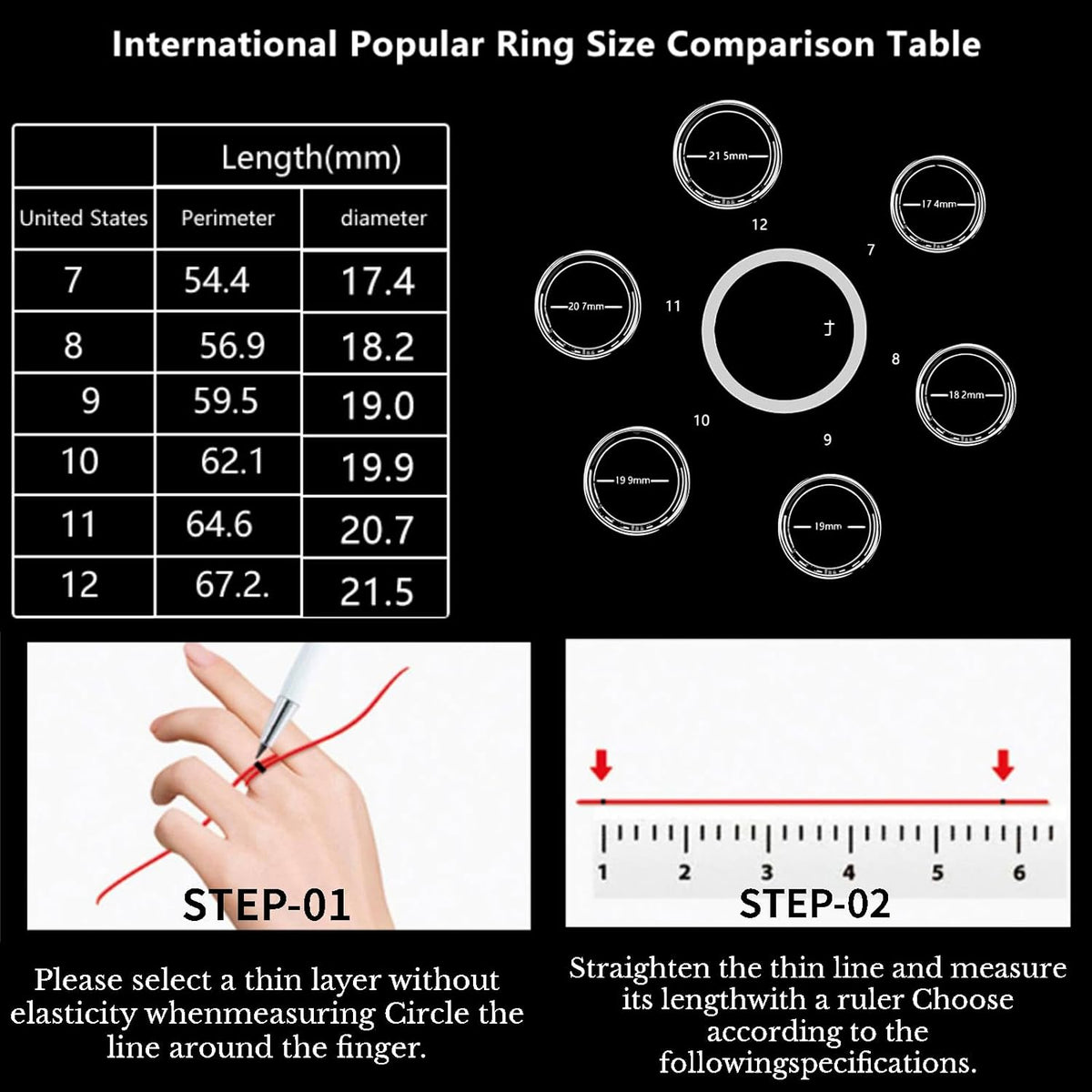 Smart Ring Health Fitness Tracker, Size First with Sizing Kit, Activity & Sleep Tracker/Stress/Heart Rate Monitor, Waterproof Smart Ring for Men/Women, No App Subscription (Silvery, 12)