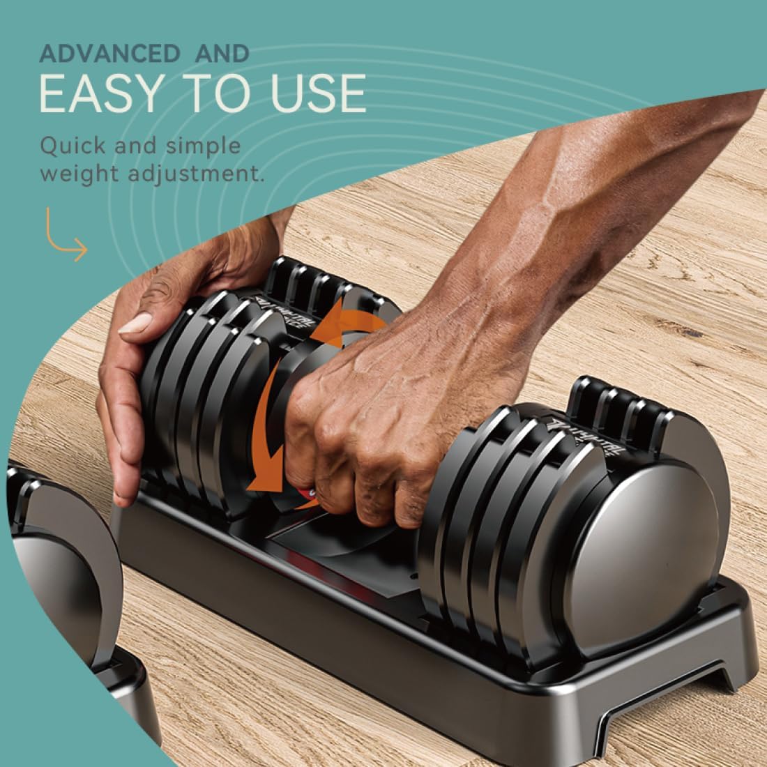25/55lbs Adjustable Dumbbells Set, Dumbbells with Anti-Slip Metal Handle for Exercise & Fitness Fast Adjust Weight for Full Body Workout Fitness