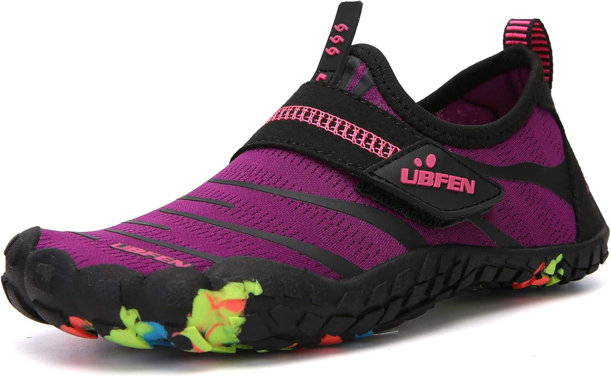 UBFEN Water Shoes for Kids Boys Girls Aqua Socks Barefoot Beach Sports Swim Pool Quick Dry Lightweight Toddler Little Big Kid