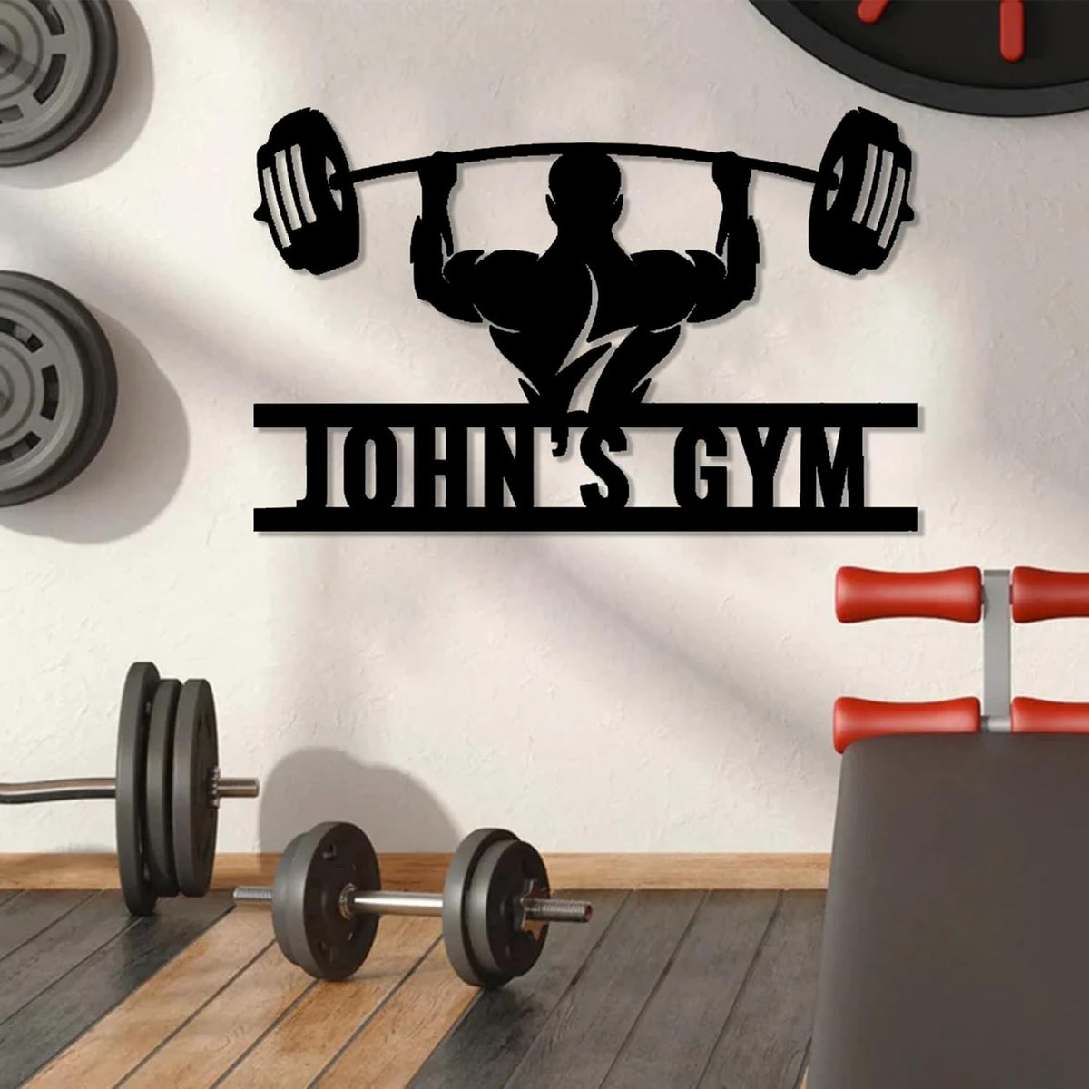 Luxury Personalized Home Gym Sign, Metal Wall Art, Home Gym Decor, Gifts for Fitness Lovers, Workout Room Decor