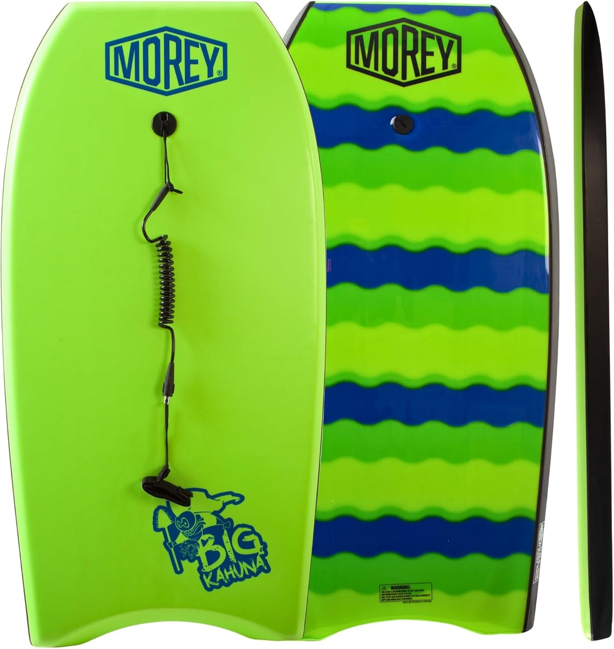 MOREY® Big Kahuna 44" The Original Bodyboard for Tall Riders. Body Board for Beach, Re-Engineered 2025 Model