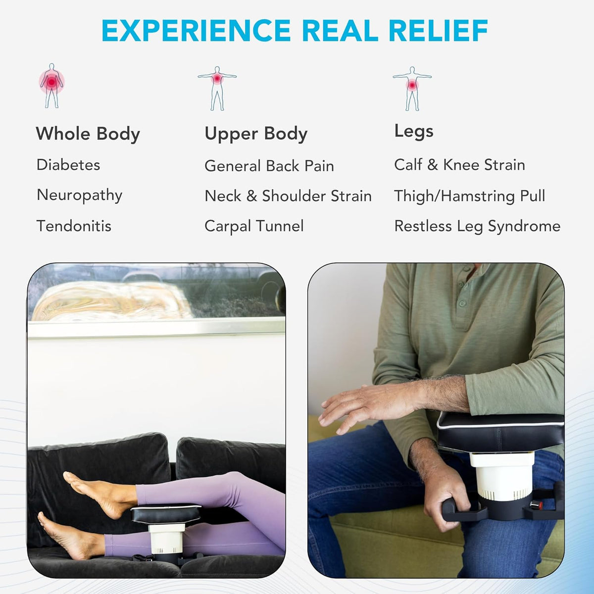 MedMassager Body Massager Plus | Deep Tissue Massage Therapy Unit, Dual Speed, Portable Relaxation & Relief - Reduces Pain & Improves Circulation MMB05