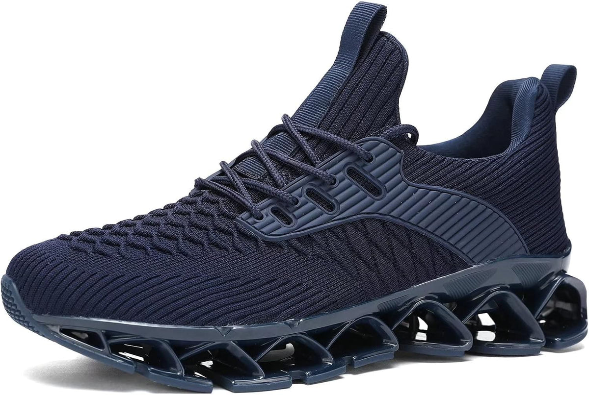 Men's Slip on Walking Running Shoes Blade Tennis Casual Fashion Sneakers Comfort Non Slip Work Sport Athletic Trainer