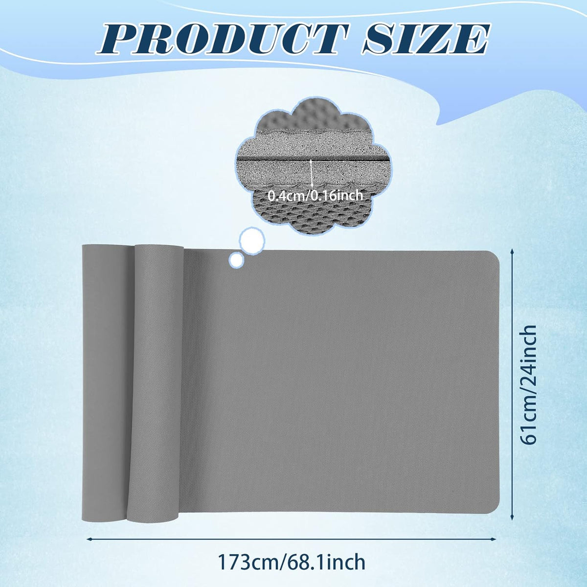 10 Pack Yoga Mats Bulk, 68'' x 24'' x 4mm Thick Yoga Mats for Kids and Adult Gym Mats Bundle Latex Free Exercise Mats with Non Slip Texture for Outdoor Yoga, Pilates or Workout