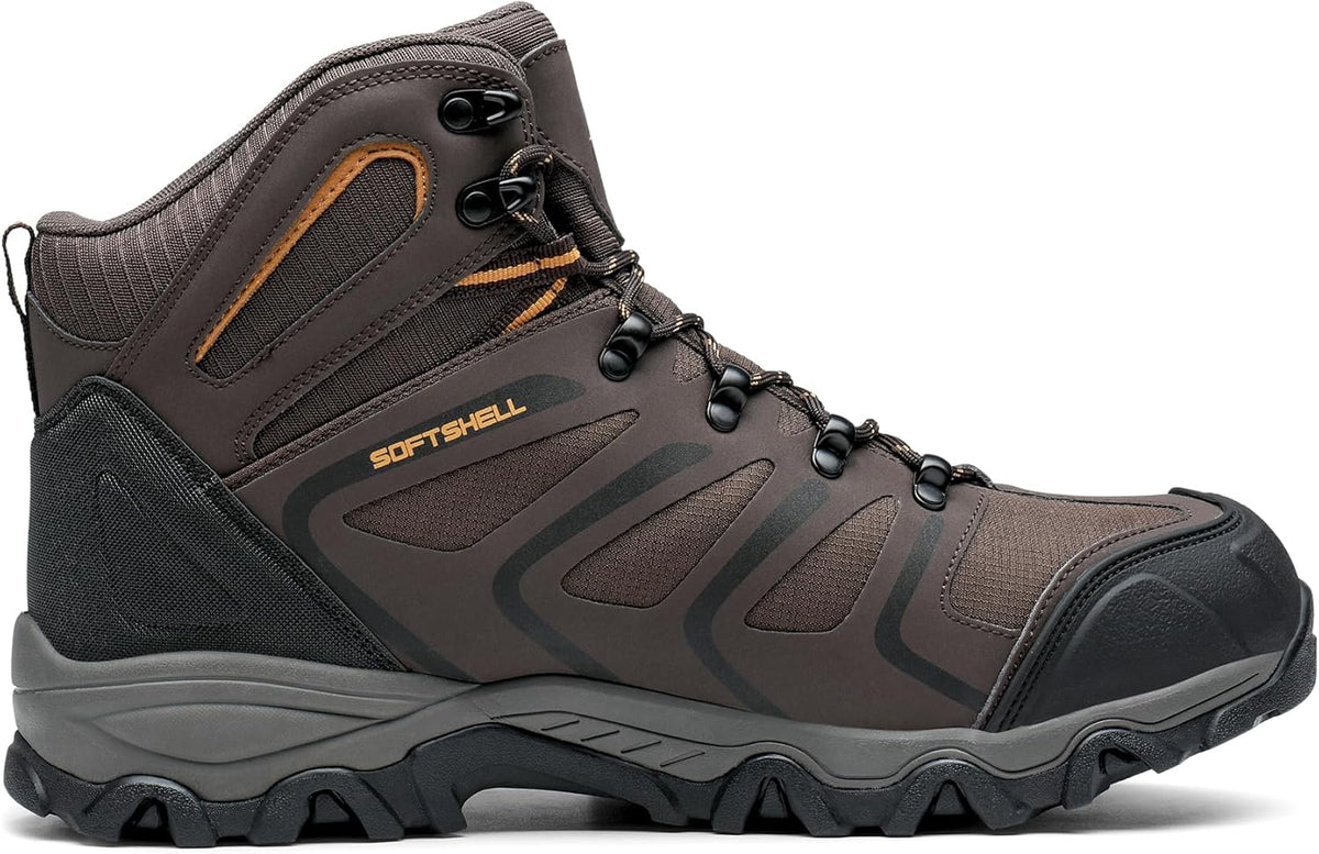 NORTIV 8 Men's Ankle High Waterproof Hiking Boots Outdoor Lightweight Shoes Trekking Trails Armadillo