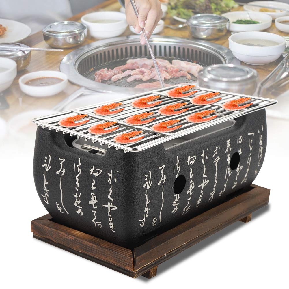 Yakitori Grill Charcoal Japanese Charcoal Grill - Rectangular Furnace,Barbecue Alcohol Stove