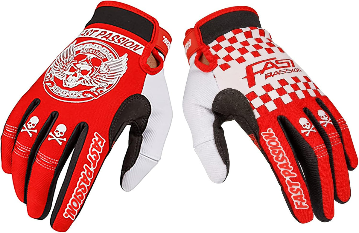 Motorcycle Gloves for Men/Women - Dirt Bike & Motocross Gloves with Anti-Slip ATV BMX MX MTB Riding Cycling Features