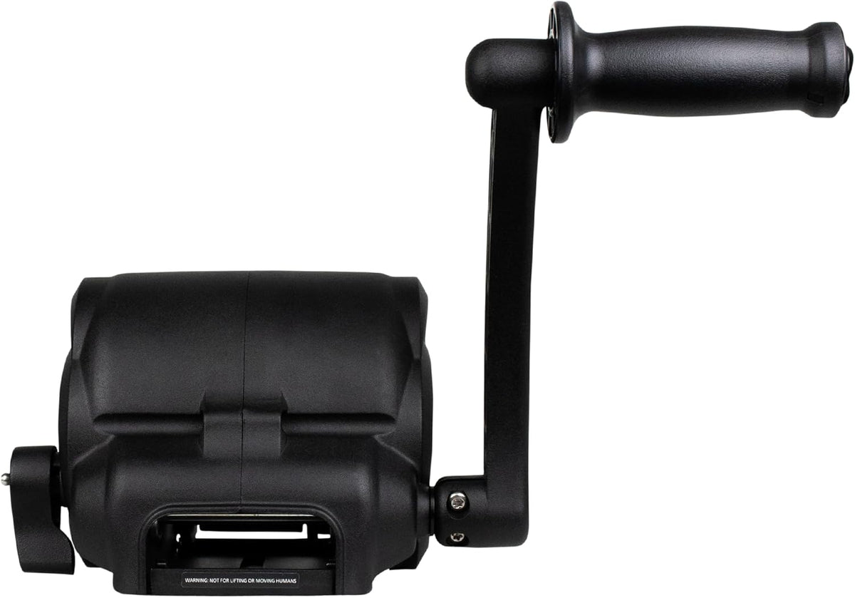 Powerwinch Premier Series 2000 Manual Trailer Winch for Boat Trailers, 2000 lb Capacity, Fully Assembled, Die Cast Aluminum Housing, 20' Strap, Easiest Operation on The Market, 4.75:1 Gear Ratio.