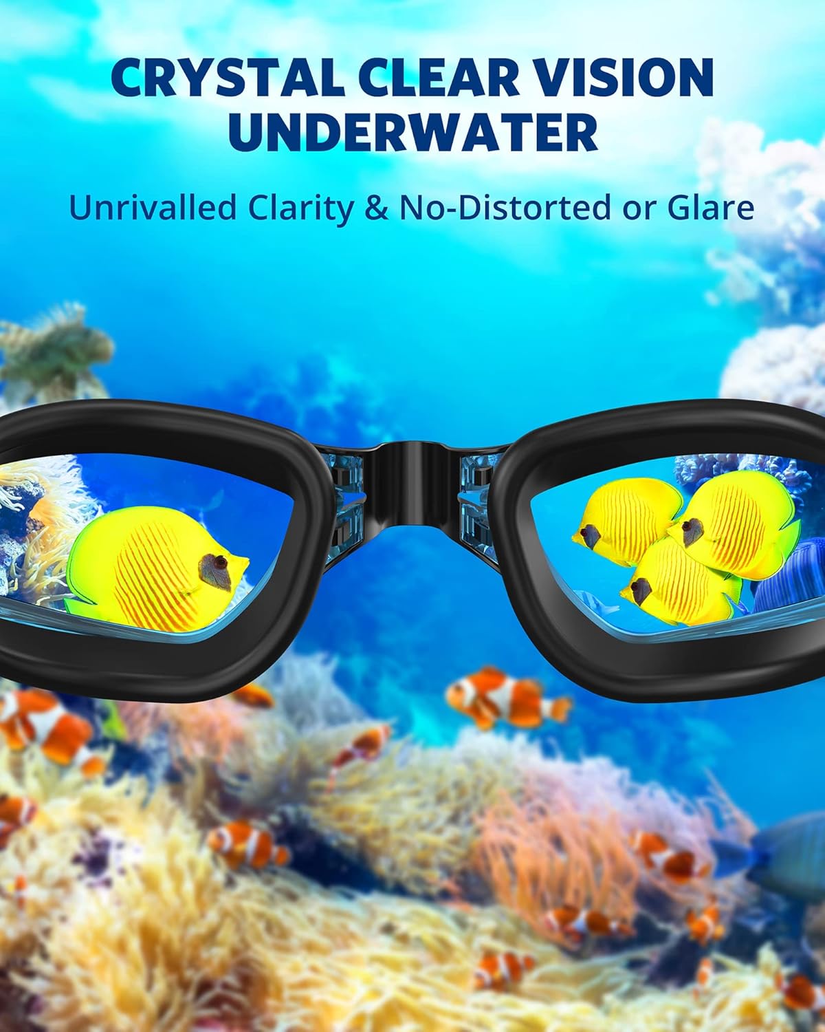 Aegend Swim Goggles, Swimming Goggles No Leaking Full Protection Adult Men Women Youth