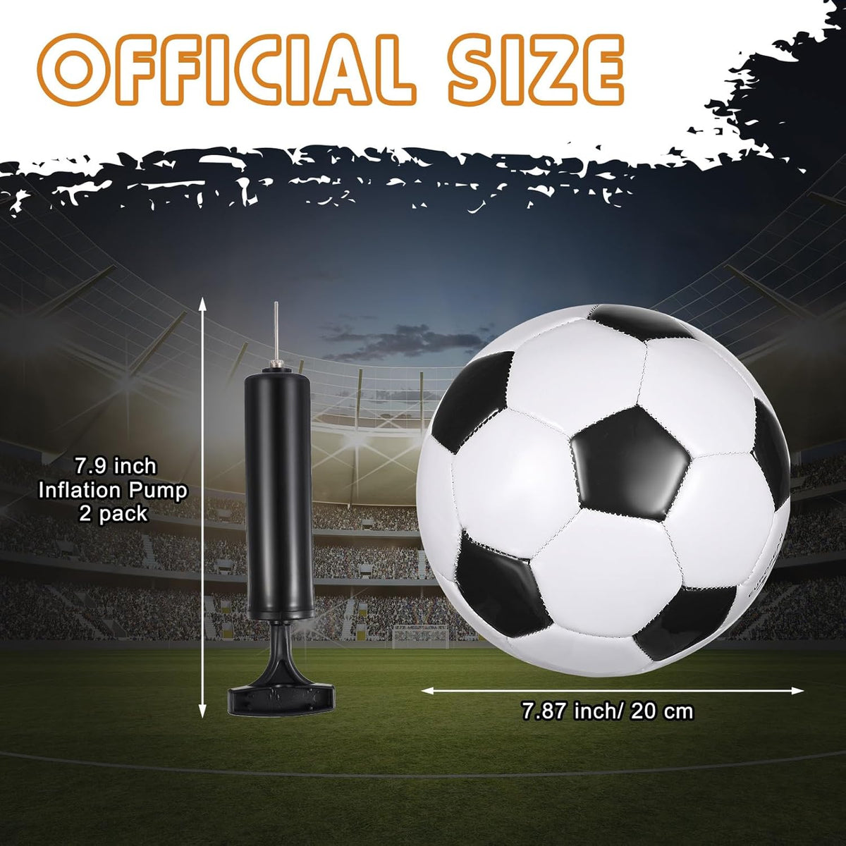 12 Pcs Soccer Balls Bulk Size 4 Soccer Balls with Pump Soft Football Outdoor Indoor for Sport Training Practice Game Gift for Youth Teen Adult