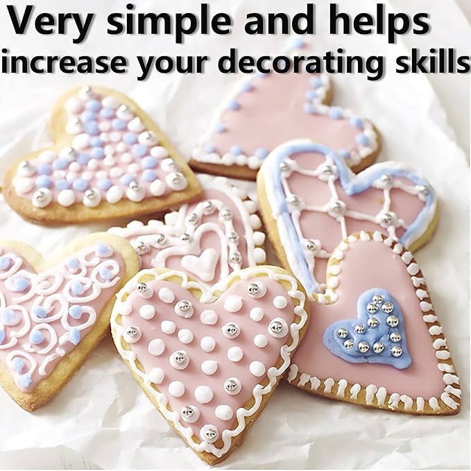 Cake Decorating Pen Tool Kit Pastry Bag DIY Cake Deco Tools Kit Pastry Icing Pen Piping Kit Bags(Blue)