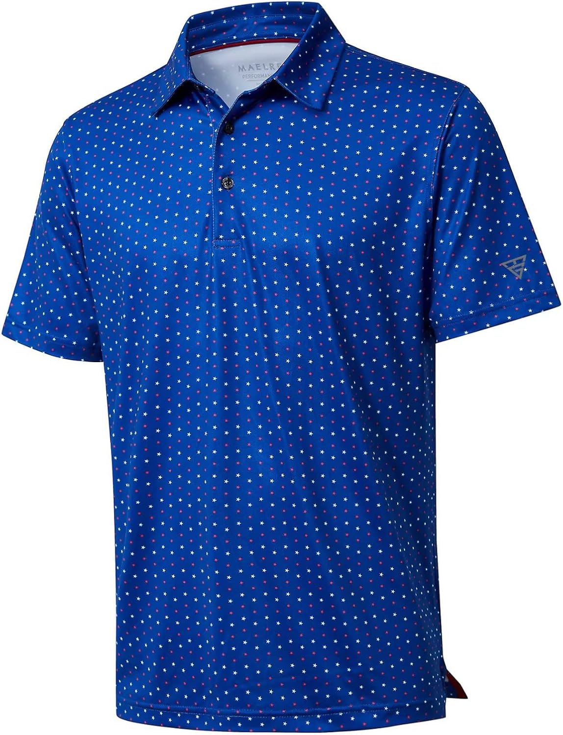 Men's Golf Polo Shirts Short Sleeve Striped Performance Moisture Wicking Dry Fit Golf Shirts for Men
