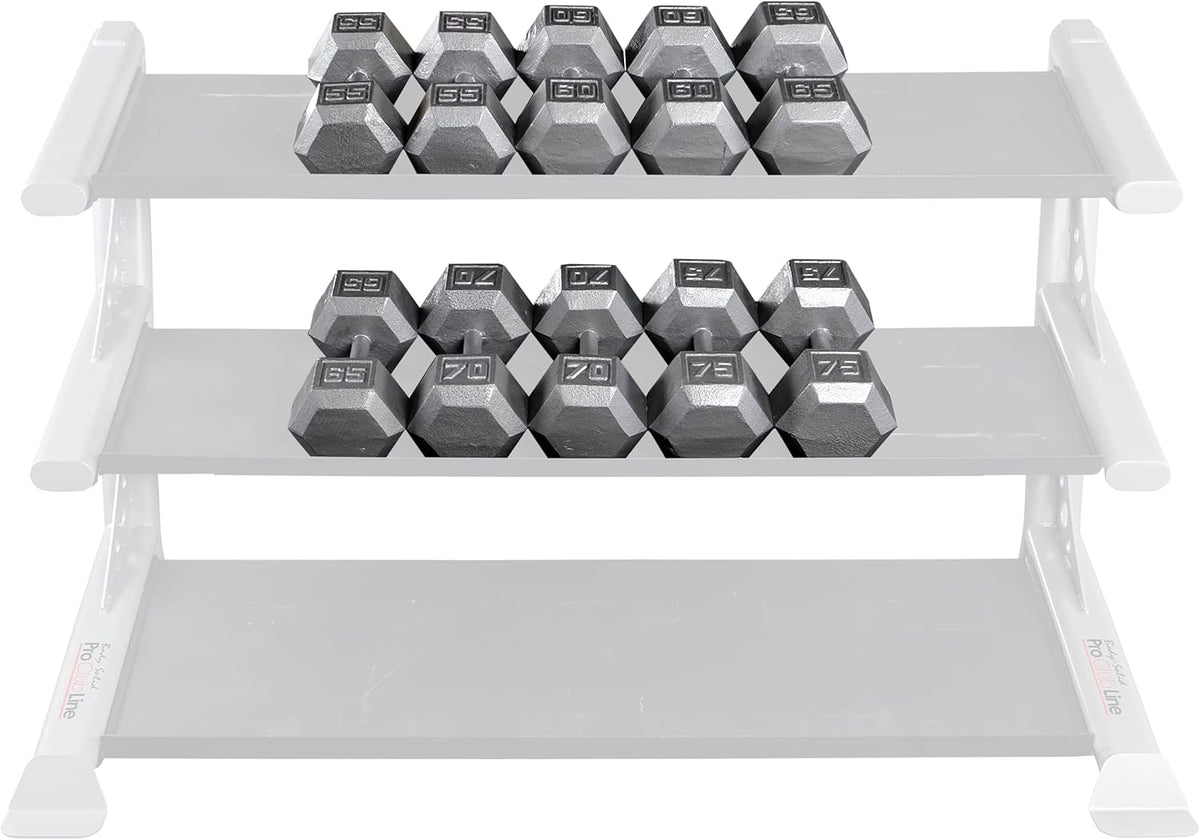 Body-Solid Cast Iron Hexagon Dumbbell, Hand Weights For Men and Women, Weight Dumbbells for Strength Training, Body Building Home Gym Training Gear
