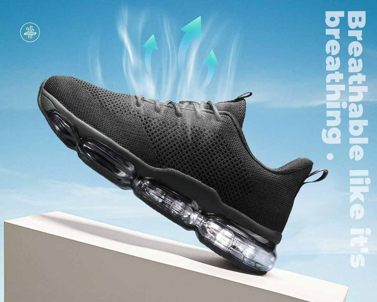 Men's Air Cushion Running Shoes Breathable Tennis Fashion Sneakers Non Slip Workout Casual Sport Shoes Gym Training Comfortable Walking Shoes