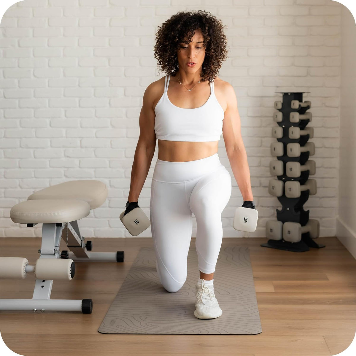 SafeGrip Dumbbells, Anti-Slip, Anti-Roll, Thick Handles, Free Weights, Square Dumbbells for Secure Workouts at Home, Weightlifting, and Personal Training
