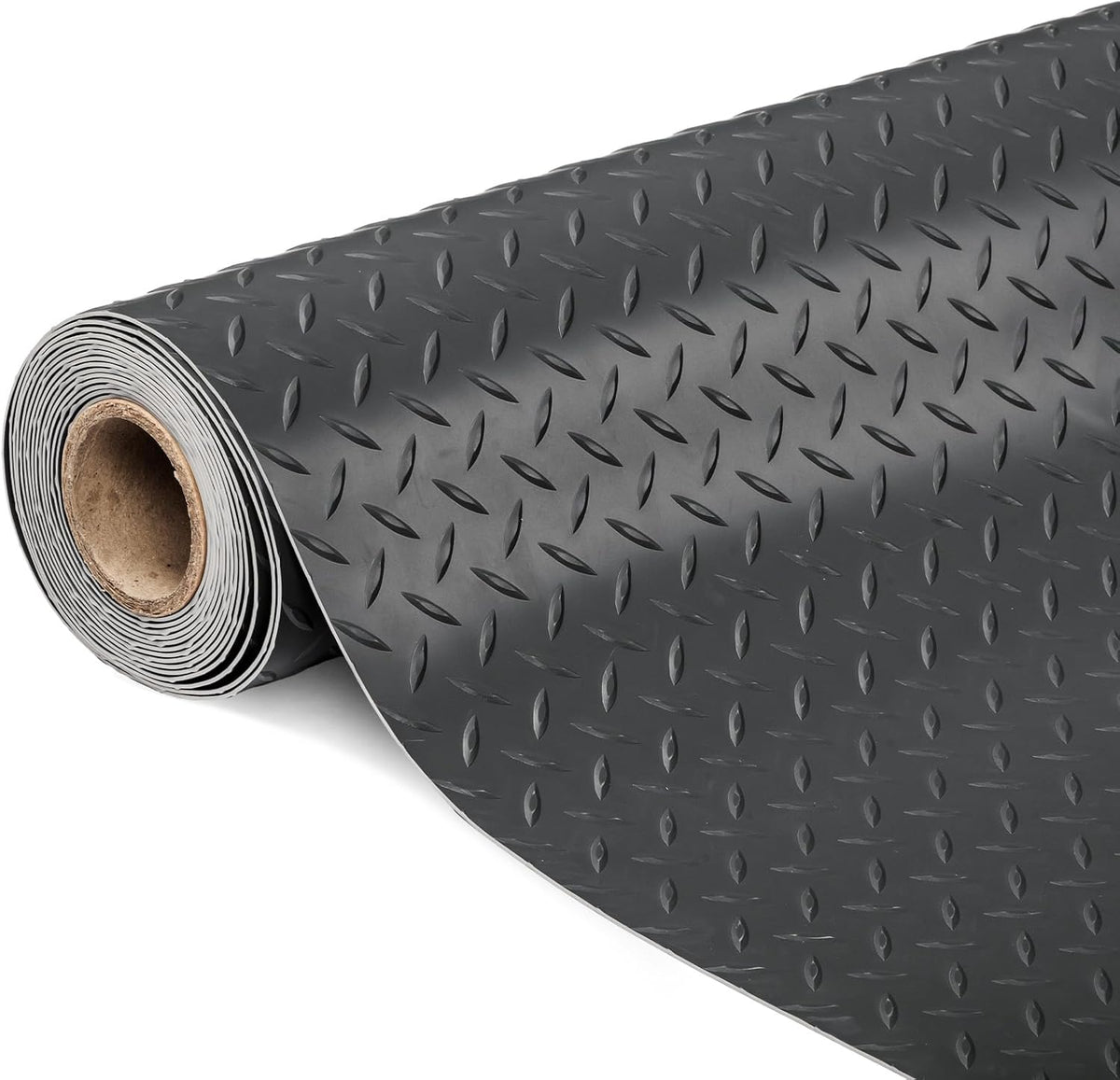 TUFFIOM 7.5 x 20 FT Garage Floor Mat, Thickened Diamond Plate PVC Garage Mats Flooring Roll for Under Car, Garage Parking Mats for Floor Large SUVs, MPV, Pickup Truck