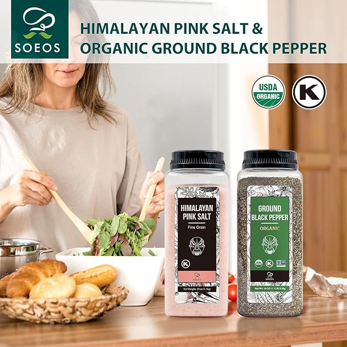 Soeos Salt + Peppercorns