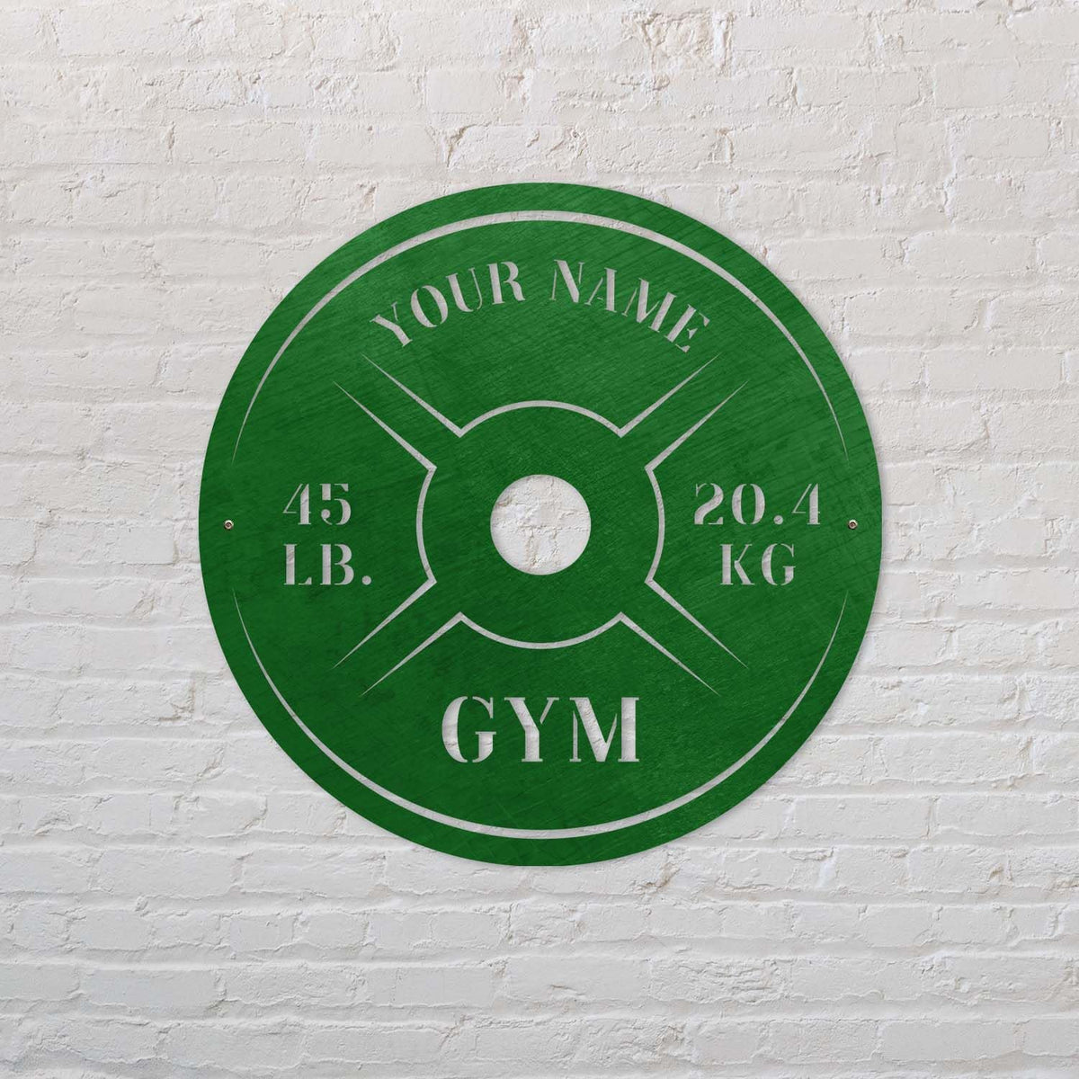 Personalized Home Gym LED Tin Metal Sign Multiple Sizes, Weight Lifting Exercise Workout Room Training Fitness Center Motivational Inspirational Quotes Decor Wall Art Hanging Accessories (08 w/o LED)