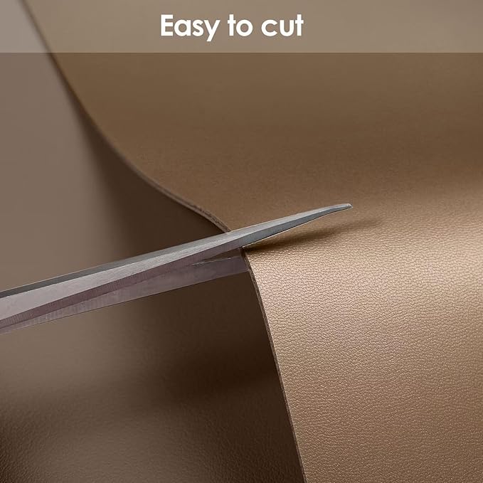 Leather Table Cover,1.8mm Thick,36x48 Inch Table Protector,Table Protector for Dining Room Table,Table Pads for Dining Room Table.(Mud Color+Champagne Gold,36x48)