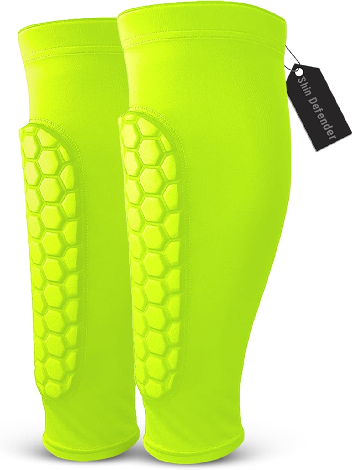Shin Defender Shin Guards - 2 Pairs of Shin Defender Shin Guards Kids, Soccer Shindefender Sleeves for Youth Adult