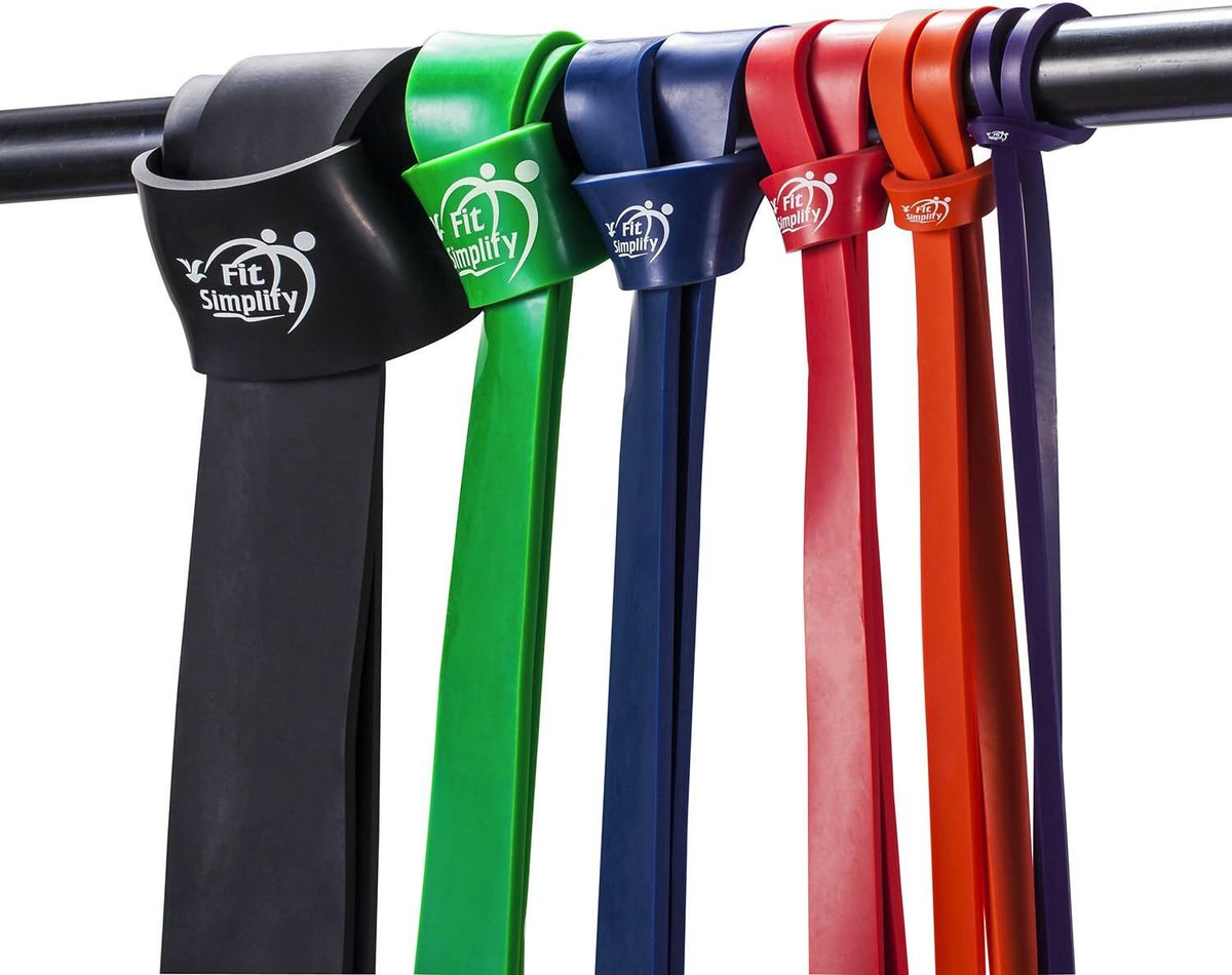 Fit Simplify Pull Up Assist Resistance Bands for Fitness, Physical Therapy, Stretching, Mobility and Exercise