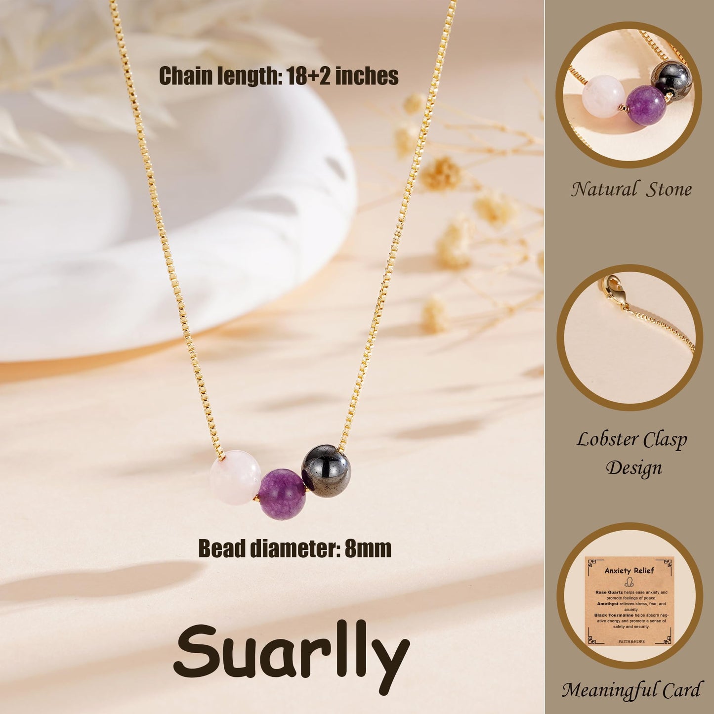 Suarlly Graduation Gifts for Women Moonstone Necklace New Beginnings Graduation Retirement Birthday Good Luck Gifts for Women Momsister Coworkers Friends