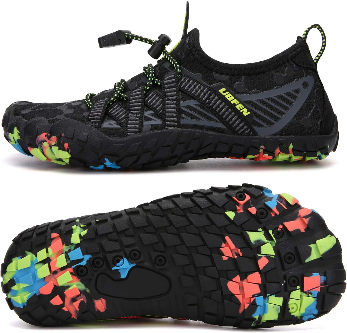 UBFEN Water Shoes for Kids Boys Girls Aqua Socks Barefoot Beach Sports Swim Pool Quick Dry Lightweight Toddler Little Big Kid