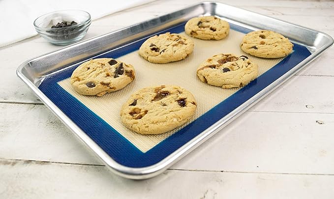 USA Pan Jelly Roll Pan, Heavy Duty Aluminized Steel, 14.1875 x 9.25, Corrugation Design May Vary