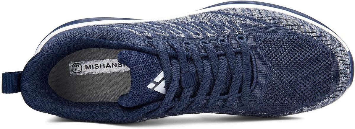 Mishansha Running Shoes for Men Sneakers Air Cushion Walking Shoes Comfortable Tennis Shoes Breathable Trail Running Shoes US Men 7.5-15