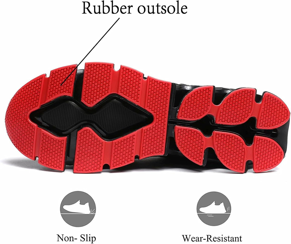 Men's Running Shoes Blade Tennis Walking Fashion Sneakers Breathable Non Slip Gym Sports Work Trainers