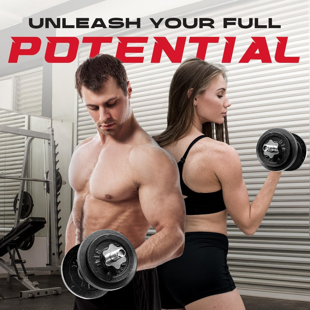 Yes4All Old School Adjustable Dumbbell Set with Weight Plates, Star Lock Collars/Connector, 40lbs to 200lbs Adjustable Weight Plates Set