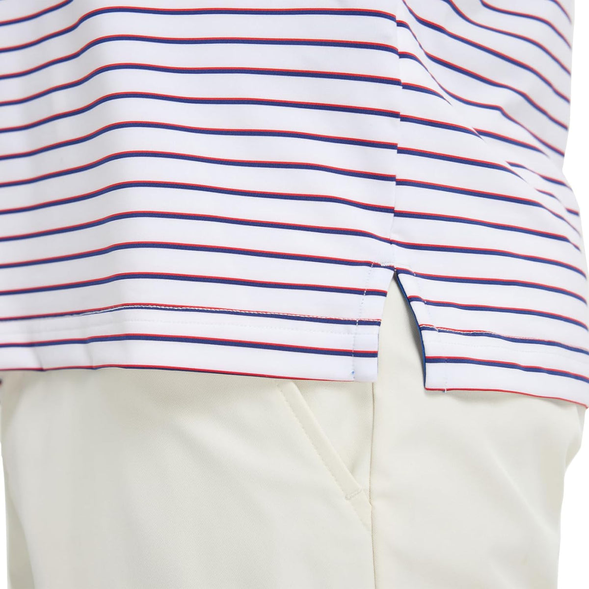 M MAELREG Golf Shirts for Men Moisture Wicking Striped Polo Performance Dry Fit Business Sports Mens Polo Shirts Short Sleeve