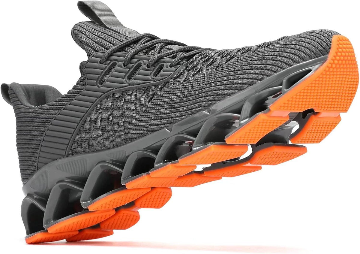 Men's Slip on Walking Running Shoes Blade Tennis Casual Fashion Sneakers Comfort Non Slip Work Sport Athletic Trainer