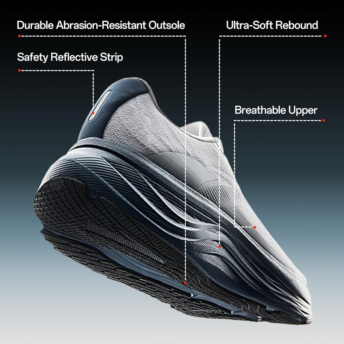 Men’s PG7 Running Shoes Cushioning Comfortable Breathable Athletic Workout Gym Cross Trainer Sports Sneakers
